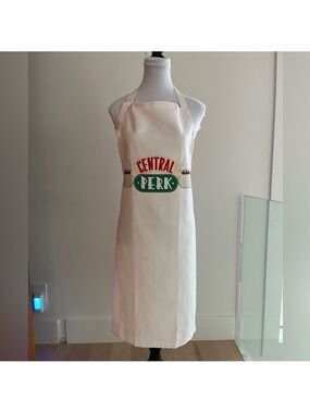 CENTRAL PERK Friends Adjustable Bib Apron Kitchen Cooking Novelty Coffee Retro